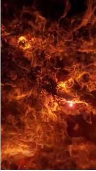 Merah Cosmic Fire Digitalt display Template