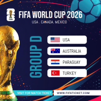 Modern & Minimal FIFA World Cup 2026 Instagram Post template