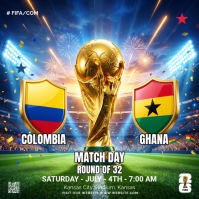 FIFA World Cup Match Day Publicación de Instagram Template