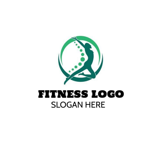 Modern & Minimal Fitness Logo Logo template