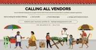 Modern & Minimal Flea Market Advertising Flyer Template Design Facebook Shared Image