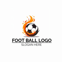 Modern & Minimal Foot Ball Logo Logo template