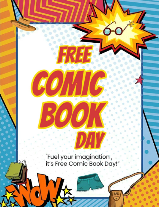 Copy of Modern & Minimal Free Comic Book Day Flyer (us Letter ...