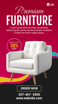 Modern & Minimal Furniture Sale Instagram Story template