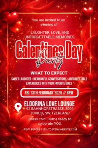 Modern & Minimal Gelatine's Day  Poster Plakat template