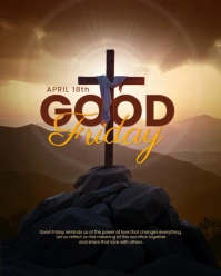 Modern & Minimal Good Friday  Instagram Portrait template