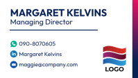 Modern & Minimal Gradient Corporate Business Simple Business Card template
