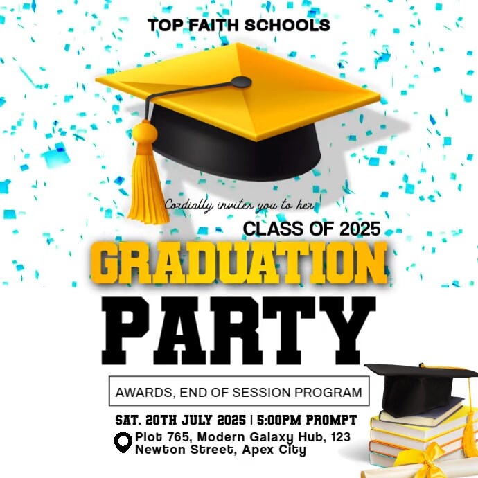 Modern & Minimal Graduation Day Video Template  Instagram Post Iphosti le-Instagram