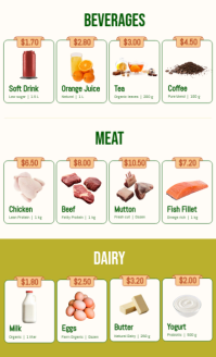 White Grocery Sale Format US Legal Template - Page 2