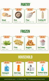 White Grocery Sale Format US Legal Template - Page 3