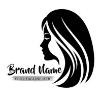 Modern & Minimal Hair Salon Logo Logotyp template