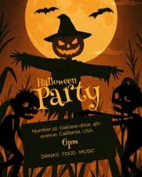 Modern & Minimal Halloween Party Instagram Video Portrait template