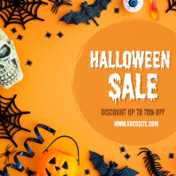 Modern & Minimal Halloween Sale Instagram Post template