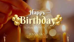 Cokelat Birthday Celebration Affichage numérique Template
