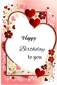Modern & Minimal Happy Birthday To You  Poster template