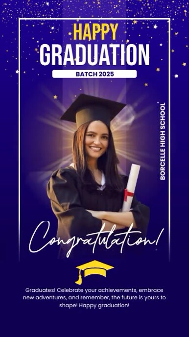 Copy of Modern & Minimal Happy Graduation Reel Instag | PosterMyWall