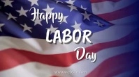 Modern & Minimal Happy Labor Day Digital Disp Цифровой дисплей (16 : 9) template
