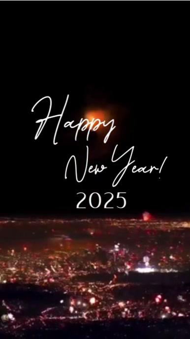 Copy of Modern & Minimal Happy New Year 2025 Instagram Reel | PosterMyWall