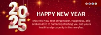 Modern & Minimal Happy New Year Wishes Template Design Tumblr Banner Tumblr-Banner