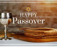 Modern & Minimal Happy Passover  Medium Rectangle สามเหลี่ยมขนาดกลาง template
