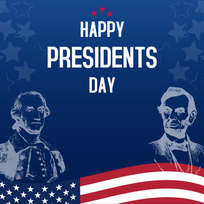 Modern & Minimal Happy Presidents Day Instagram Post Template ...