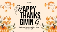 Modern & Minimal Happy Thanksgiving Day Twitter Post template