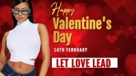 Modern & Minimal Happy Valentine's Day Video Digital Display (16:9) template