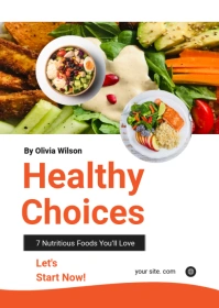 Modern & Minimal Healthy Choices A6 template