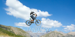 Modern & Minimal Hello January  Eventbrite Banner template