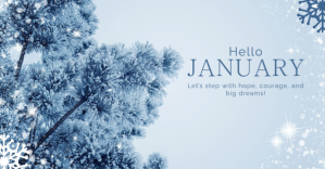 蓝色 New Year Greeting Facebook begivenhed cover Template