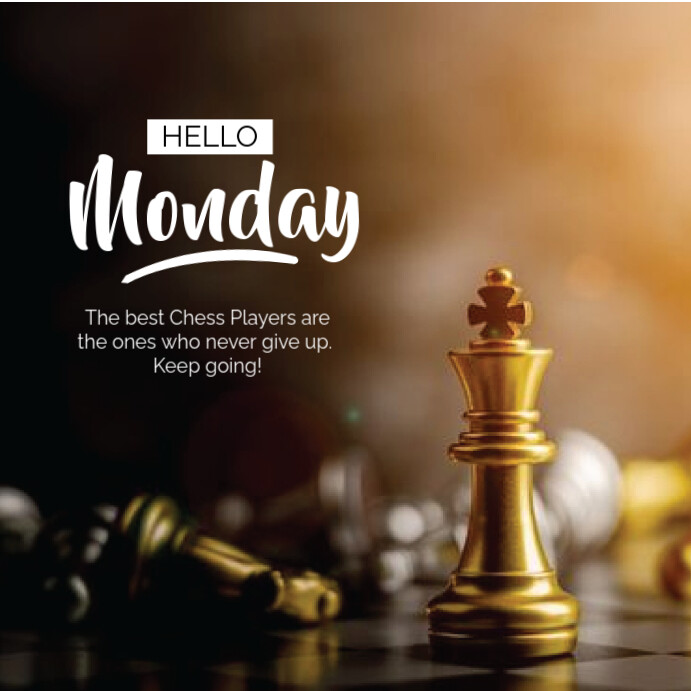 Copy of Modern & Minimal Hello Monday Happy New Week Instagram Post ...