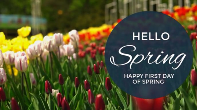 Hello Dayspring Copy of Modern & Minimal Hello Spring Video First Day Of Spring Digital ...
