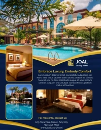 Modern & Minimal Hotel Luxury Flyer (us Lette template