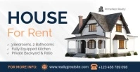 Modern & Minimal House For Rent  Facebook Ad template