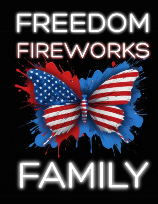 Modern & Minimal Independence Day  Flyer (us Letter) template