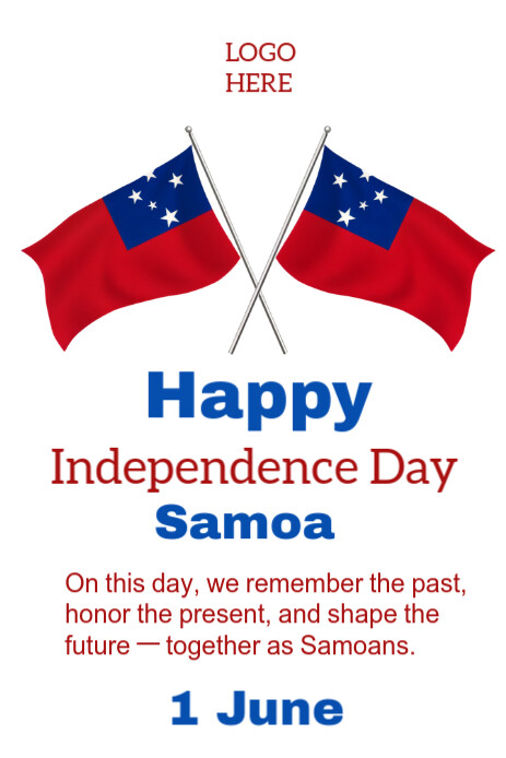 Modern & Minimal Independence Day Pinterest Graphic template