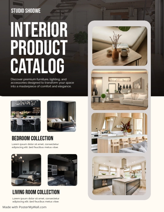 Modern & Minimal Interior Flyer Template | PosterMyWall