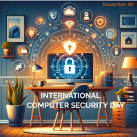 International computer security day. Template | PosterMyWall