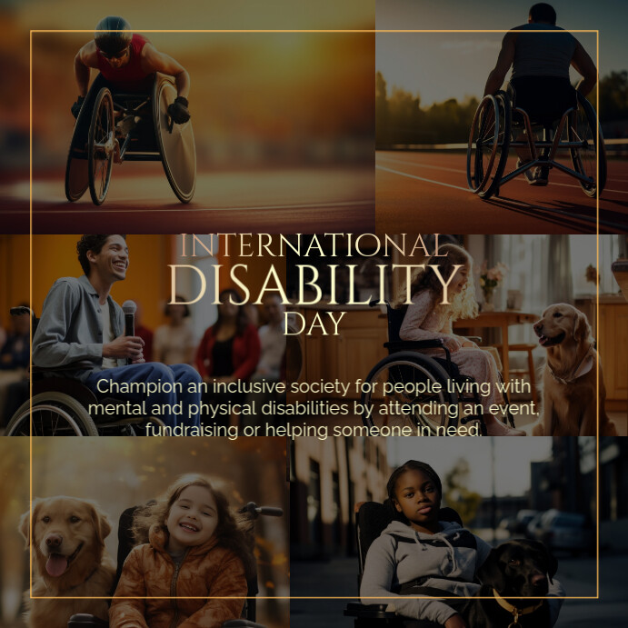 Modern & Minimal International Disability Day Instagram Post template
