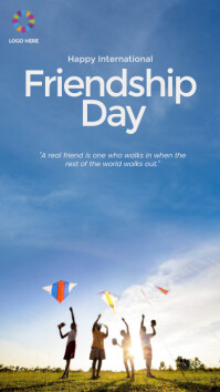 Modern & Minimal International Friendship Day template