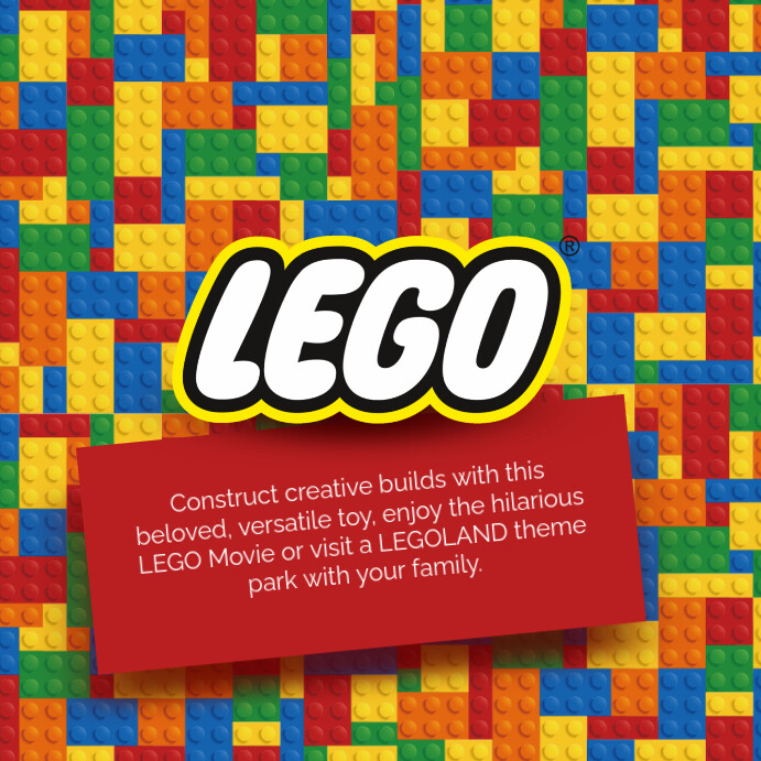 Modern & Minimal International Lego Day Instagram Post template