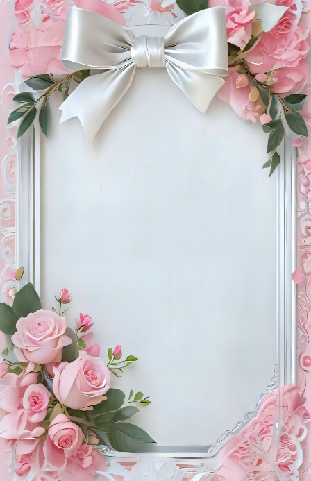 Modern & Minimal Invitation Frame Template  Tabloid