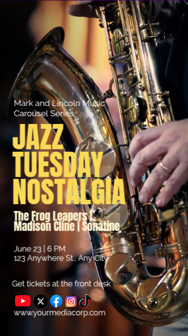 Modern & Minimal Jazz Instagram Story template