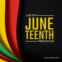 Modern & Minimal Juneteenth Freedom Day Instagram Post template