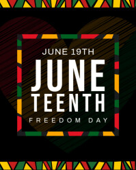 Modern & Minimal Juneteenth Instagram Portrait template
