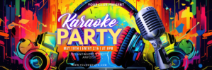 Modern & Minimal Karaoke Party Tajuk Twitter template
