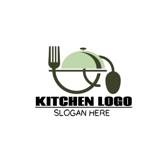 Modern & Minimal Kitchen Logo Logo Template | PosterMyWall