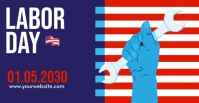 Modern & Minimal Labor Day Facebook Event Cover template