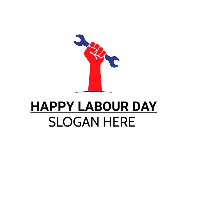 Modern & Minimal Labour Day Logo Logo template