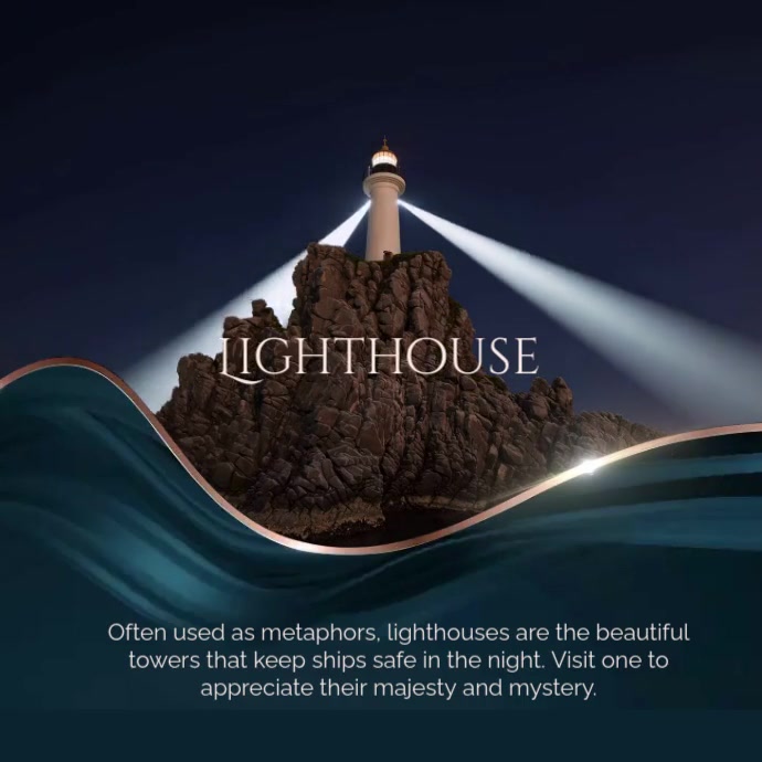 Modern & Minimal Lighthouse Day Instagram Post template